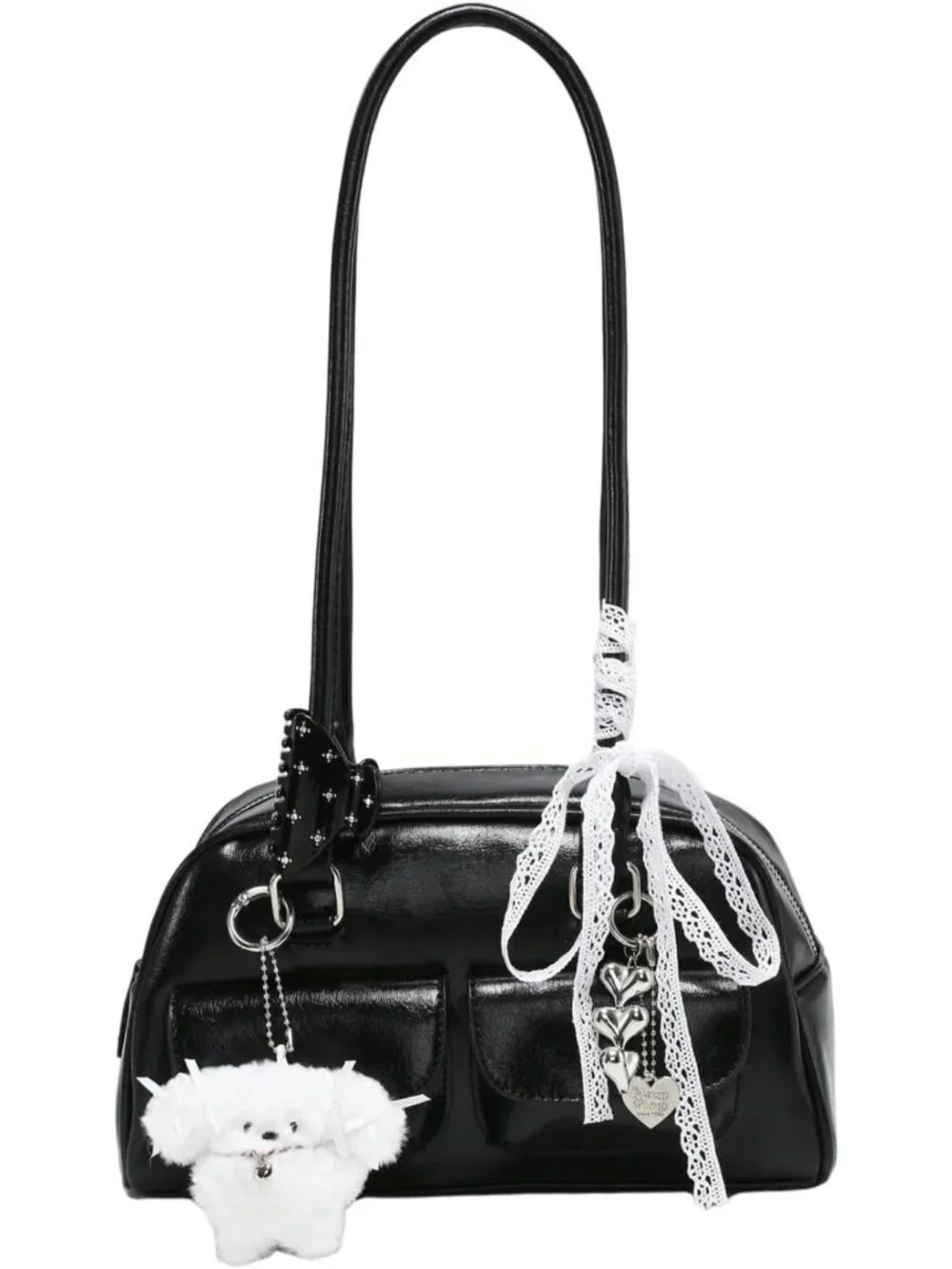 Chic Y2K Bow Coquette Purse | Kawaii Shoulder Bag for Trendy Fashionistas